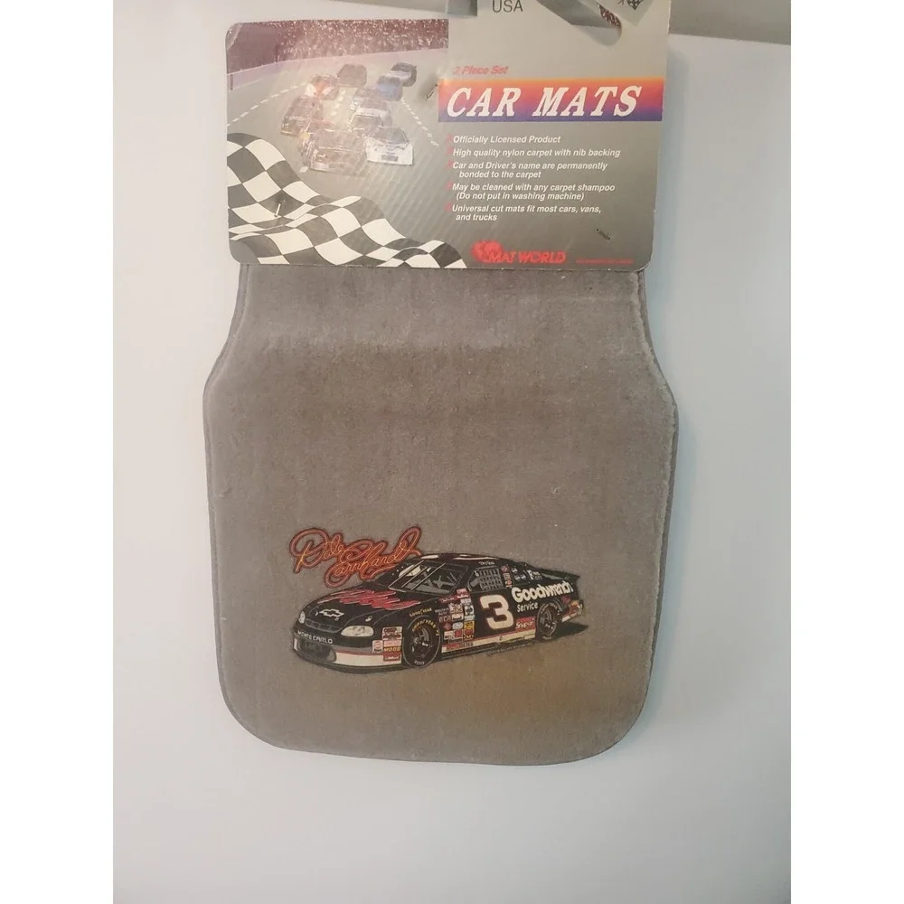 RARE Vintage Dale Earnhardt Sr #3 Car Floor Mats Made In USA 1997 Mat World